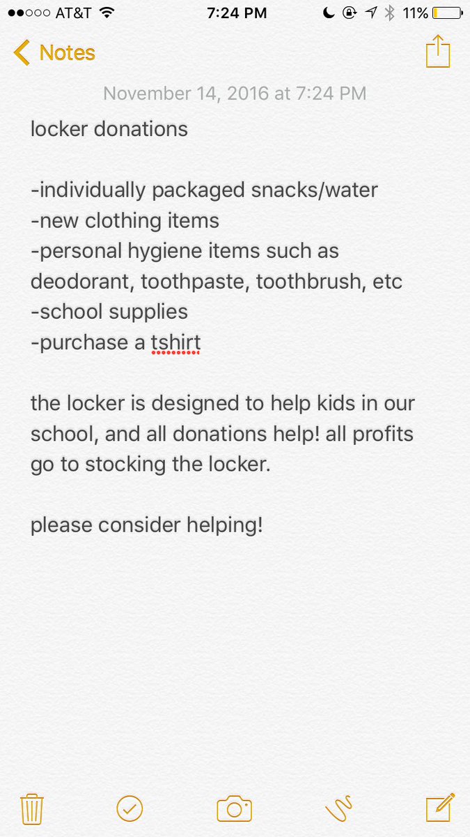 amandamaglich's tweet photo. help stock the locker at both boys bball games tm, 5:30 &amp; 7 at glenn! you can donate any of the items below, or buy a tshirt for only $10!:) https://t.co/5GdUczACrI