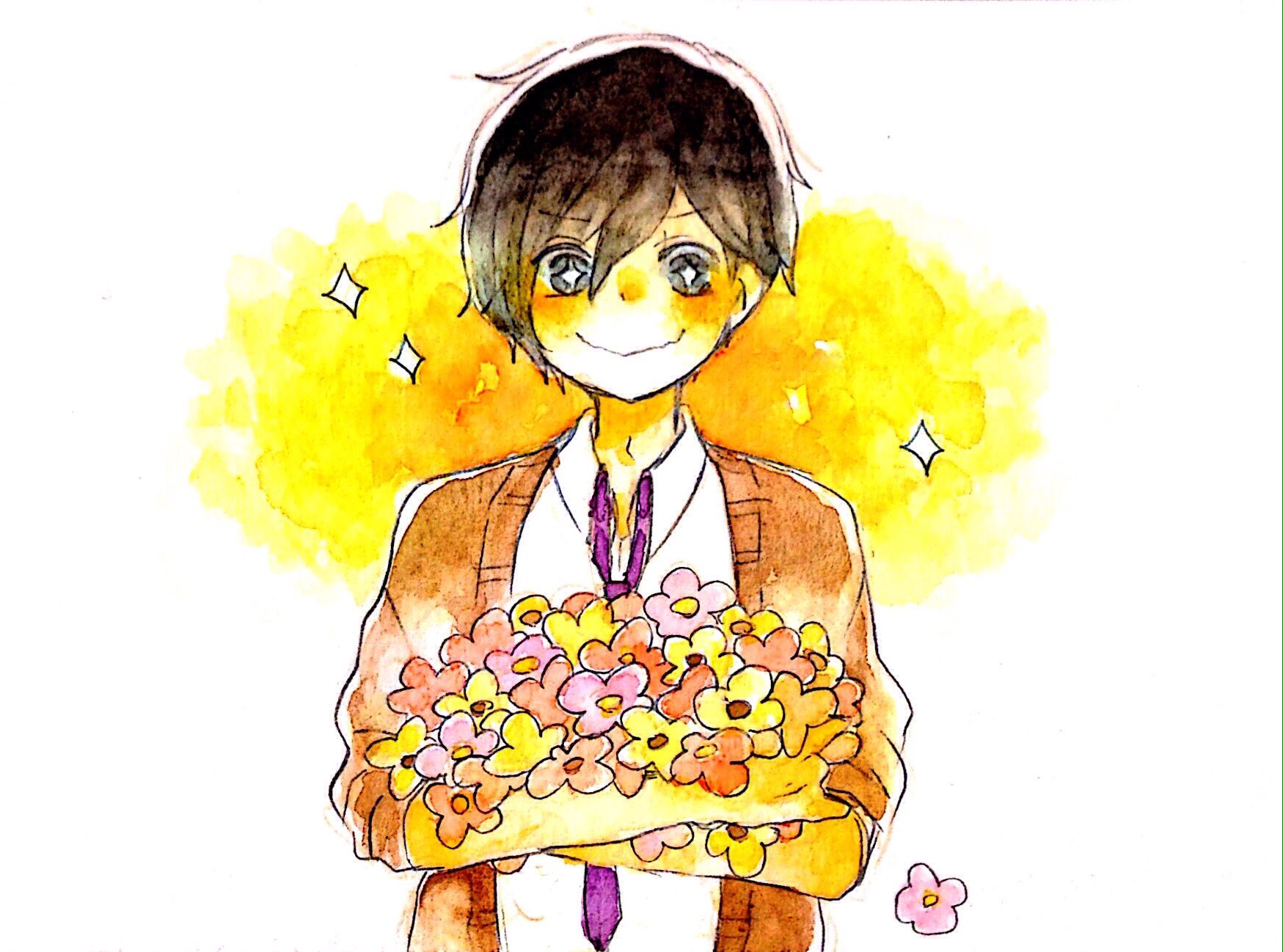 真綿 めの 君との何でもない日に万歳 イラスト カップル 漫画 カップル漫画 落書き 水彩 水彩が好き 透明水彩 T Co Kyhspdn2b1 Twitter