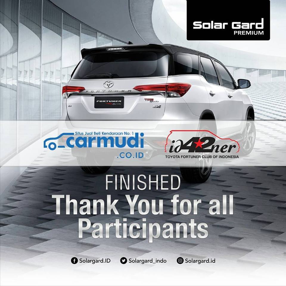 They already reached the finish line.
 @carmudiid Touring For Nation with @id42ner