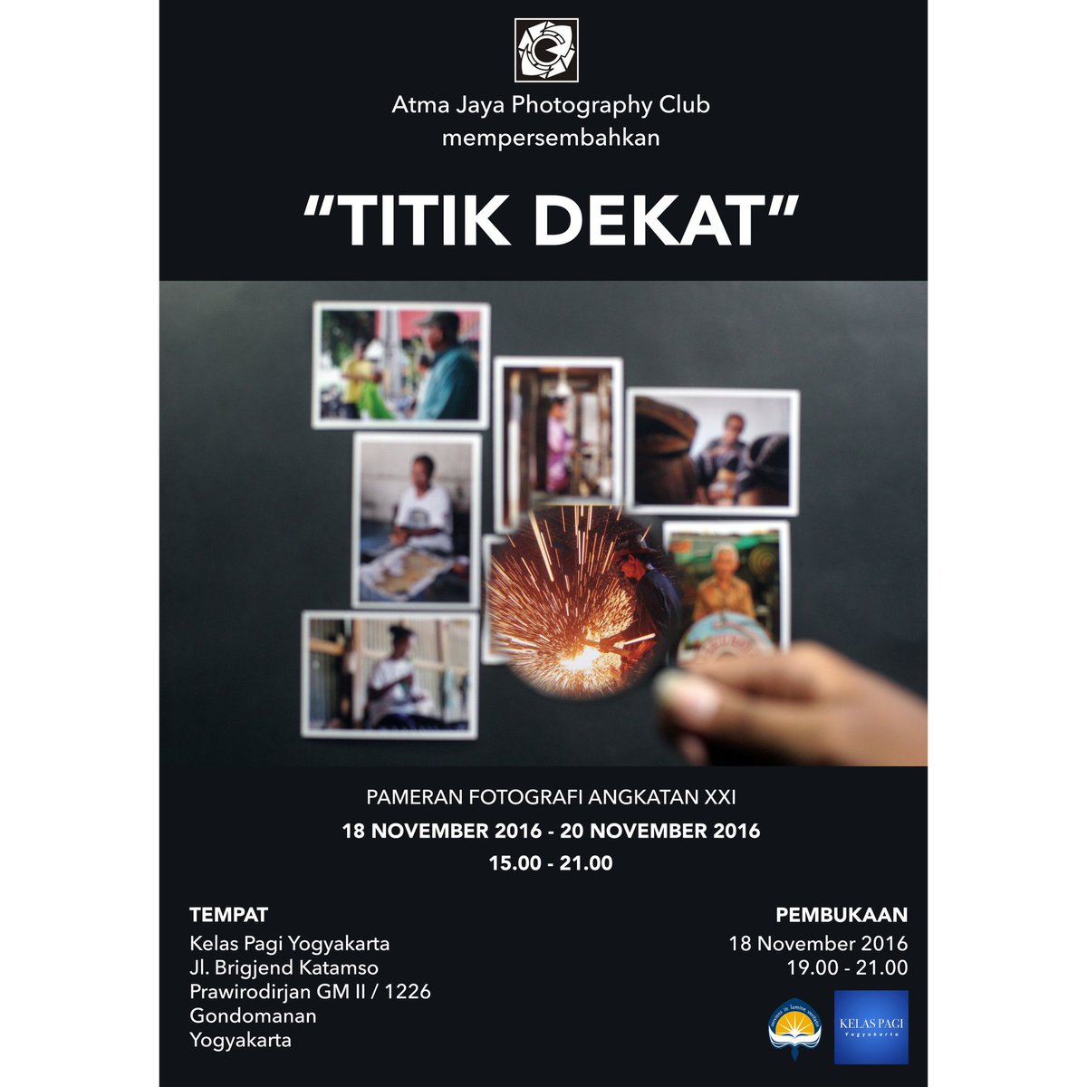 #jogja: 18-20/11/16 15.00-21.00 Pameran Atma Jaya Photography Club di Kelas Pagi Yogya | Gratis/umum ~ <a href="/APCuajy/">AtmaJaya Photography</a>:
