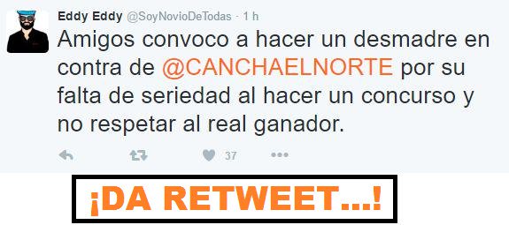 Divergen_Tv's tweet photo. #MientoComoElNorteYCancha se hace trending después de que @CANCHAELNORTE hace trampa en uno de sus concursos https://t.co/fYriPAtJ4H