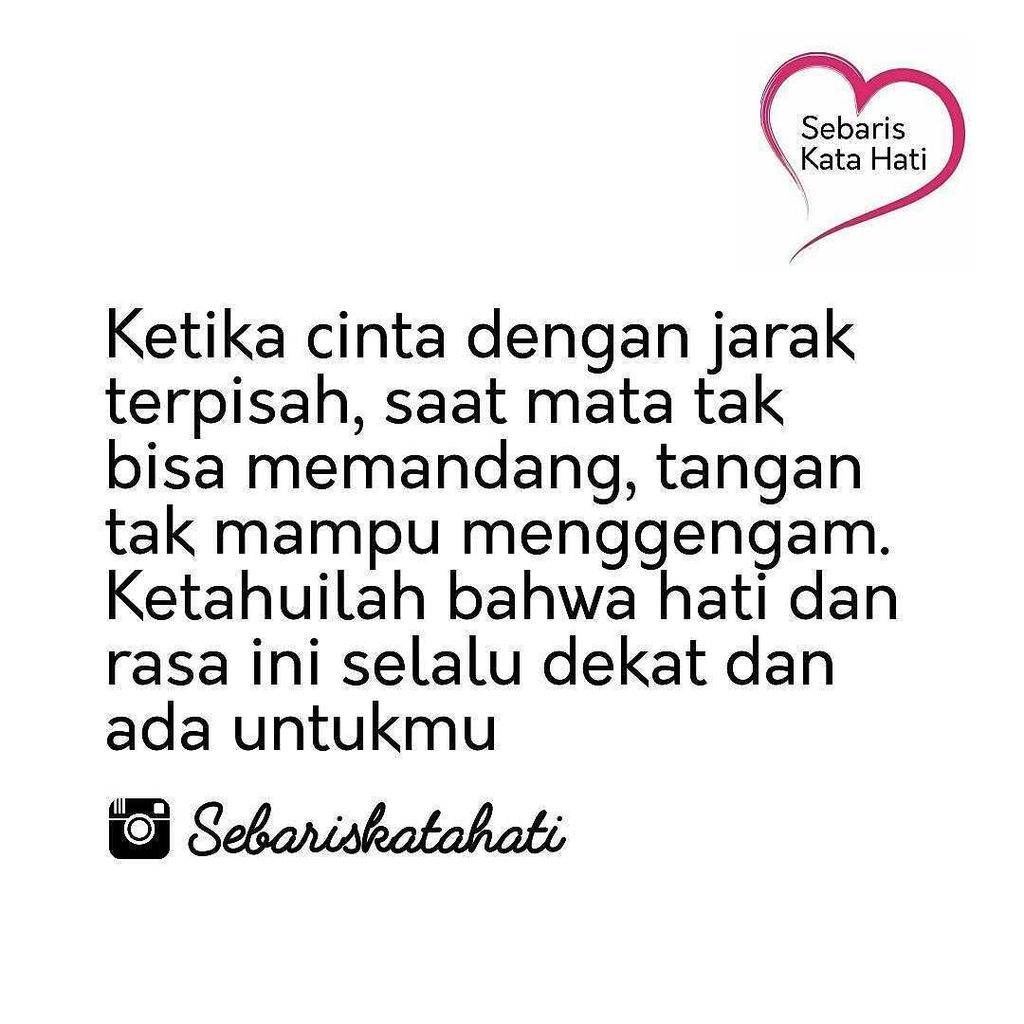 Ketika cinta dengan jarak terpisah, saat mata tak bisa memandang, tangan tak mampu menggen… ift.tt/2g9Jij7