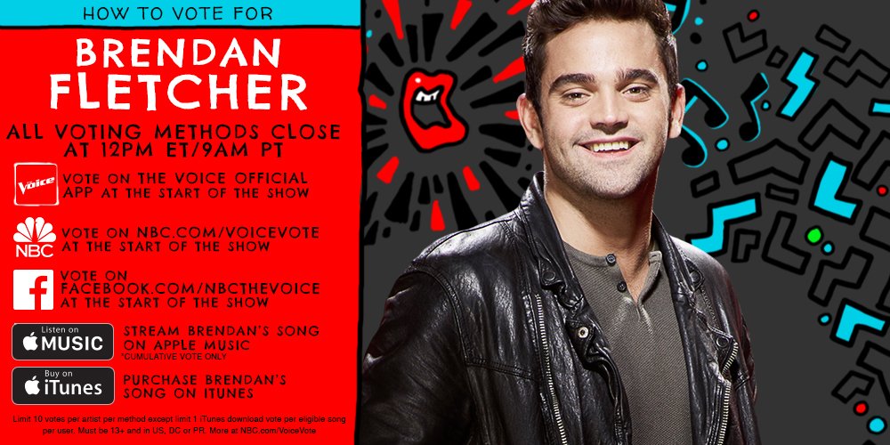 If <a href="/brendanjfletch/">Brendan Fletcher</a> brought the house down, RETWEET and make sure to give him all the votes in town. #VoiceTop12