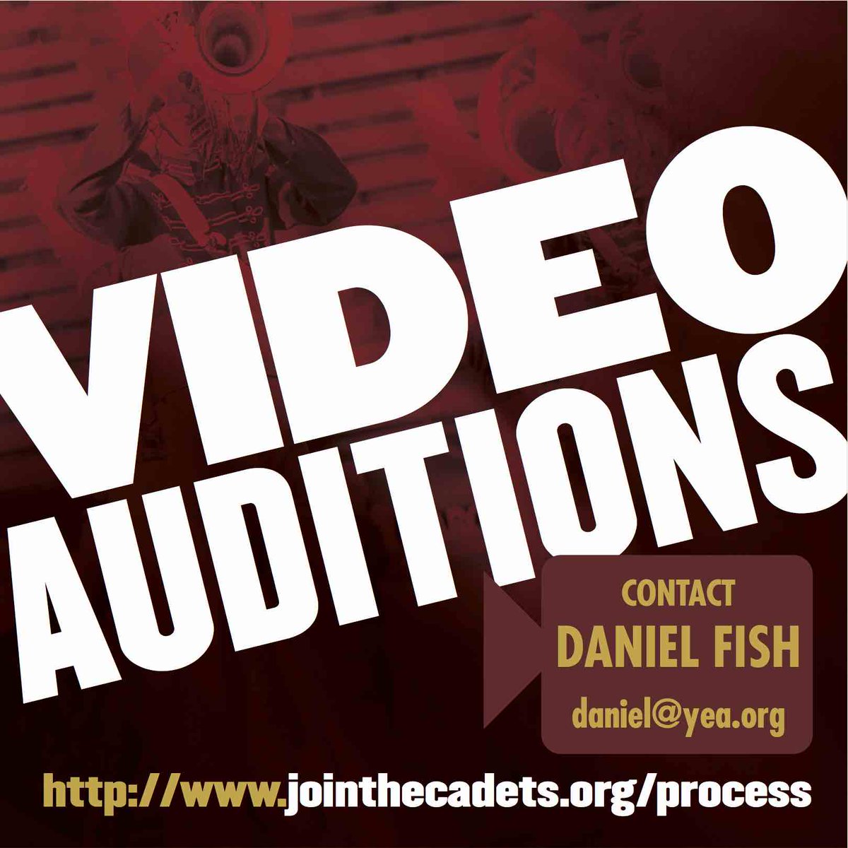 TheCadets's tweet photo. Thanks for tuning in to our brass webinar! Register for auditions or submit your video audition at https://t.co/7McBGait8s #thecadets https://t.co/FGBX0ksLqy