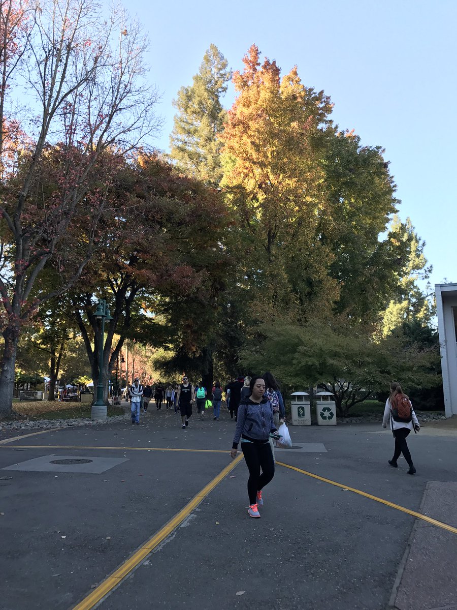 Gibbblet's tweet photo. Sac State during Fall. 🔥🍂 https://t.co/GUVXuhc3Oz