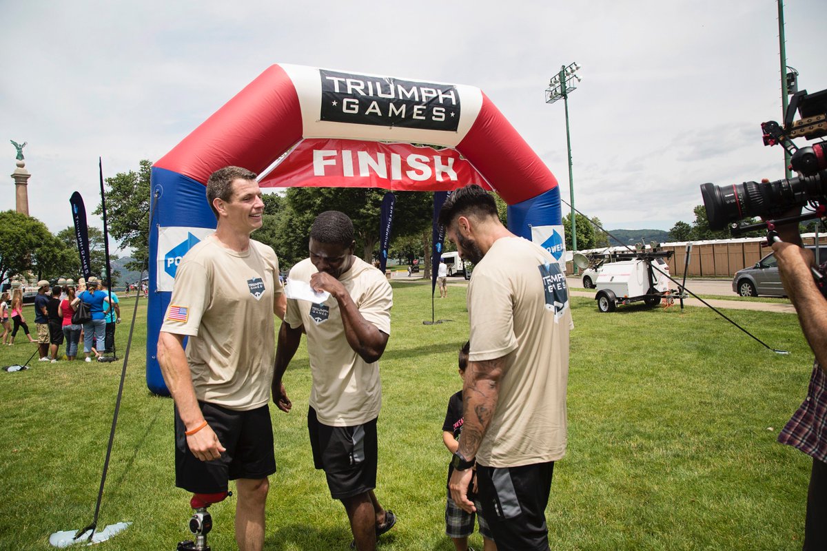 This is what it is all about! Comradery! #TriumphGames2016