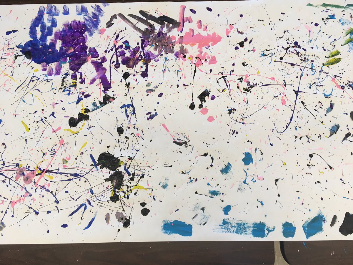 KWatson_MDUSD's tweet photo. Day 14: The joy of watching a well-planned lesson &amp; engaged students. Ms. Kim teaches Jackson Pollock - Bridge. #gratitude30 #mdusdmoves https://t.co/v66vDxyQfG