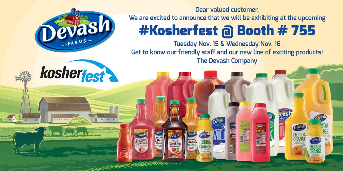 devashfarms's tweet photo. We're all ready for @Kosherfest! Visit us at booth #755 at the Meadowlands Expo Center. #kosherfest #devashfarms #kosher https://t.co/7dg0NWs8b2
