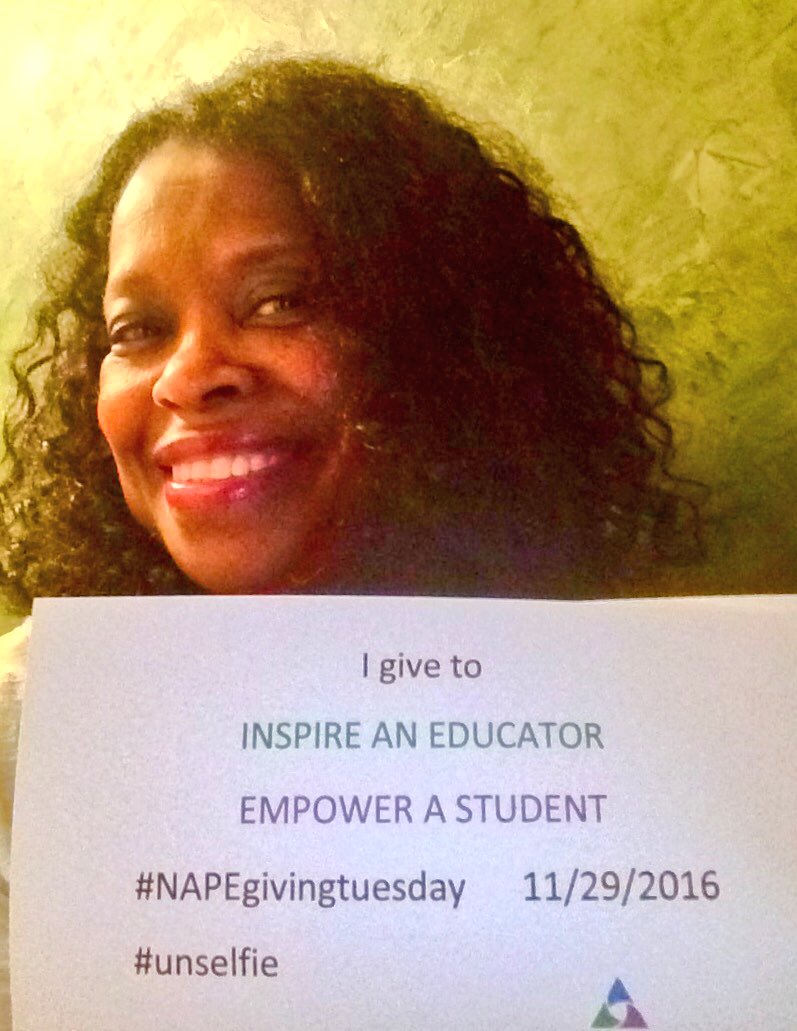 AudreySelden's tweet photo. Join me in supporting the National Alliance For Partnerships in Equity on Giving Tuesday (11/29/2016). #NAPEquity #NAPEgivingtuesday https://t.co/fBbeyeQVEF