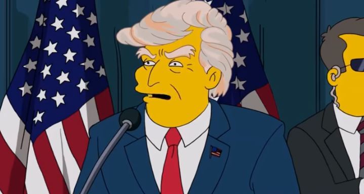 TheGOPisBad's tweet photo. ‘The Simpsons’ React To Their Trump Election Prediction, And They’re NOT Happy (VIDEO) https://t.co/mtKqdscFDq https://t.co/JAFlnqtsym