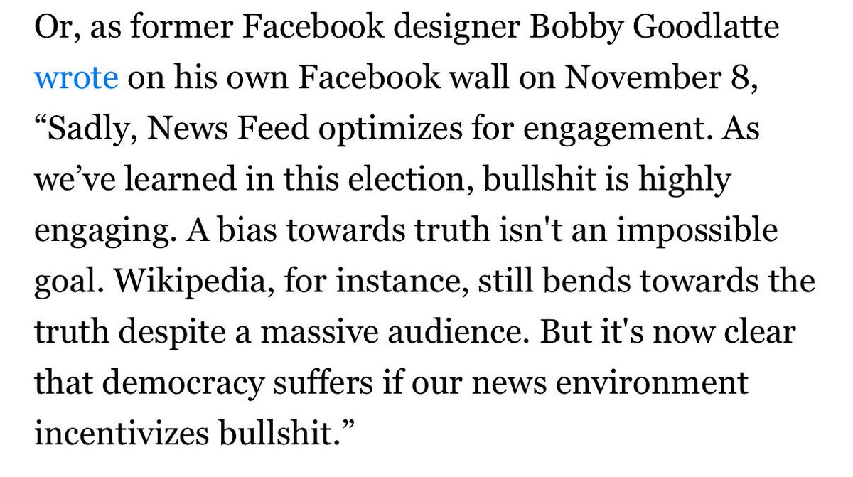 davemcclure's tweet photo. BuzzFeed: FB employees dispute company stance on "Fake News" https://t.co/3eEKaPErtX https://t.co/GzZyRCF87C