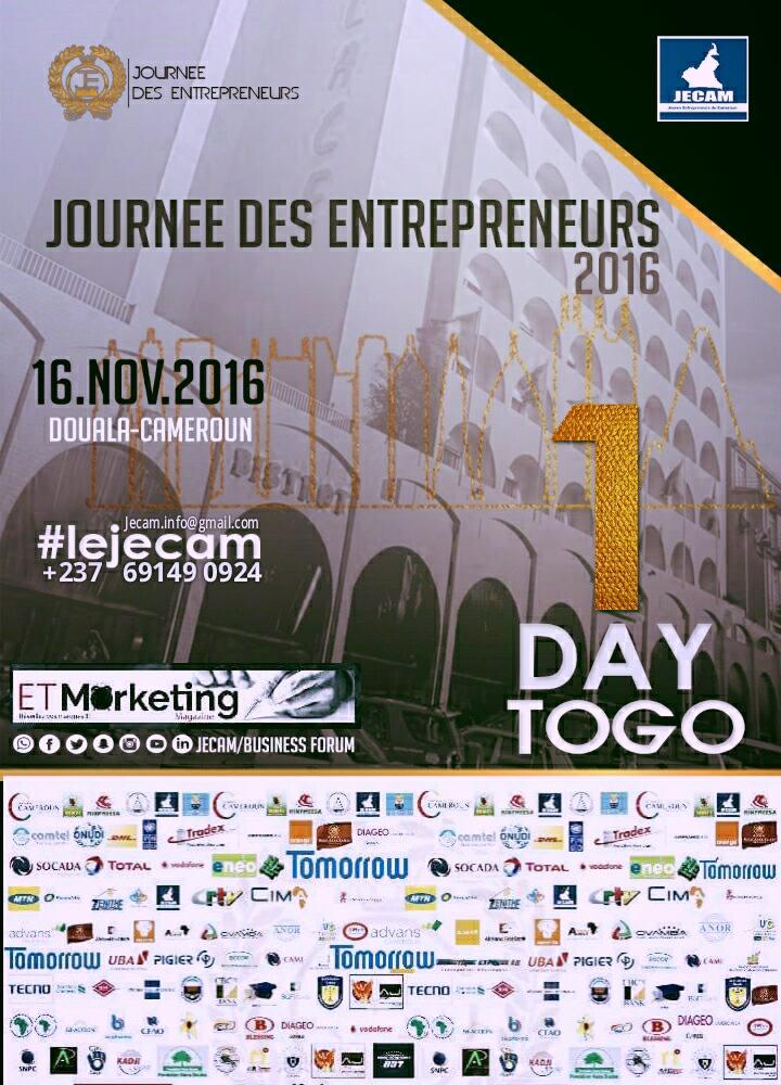 JecamOfficielle's tweet photo. J.J -1 pour le grand jour...
Tous, Ensembles pour le développement Économique et social du Cameroun...
#Journée_Des_Entrepreneurs.#lejecam https://t.co/RTQXxNVTiP