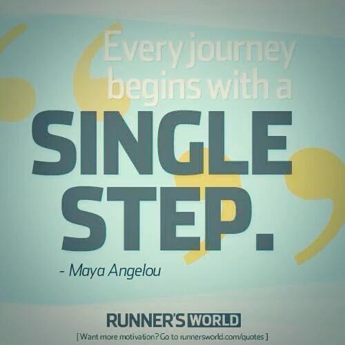 runnermustdo's tweet image. Every journey begins with a SINGLE STEP.