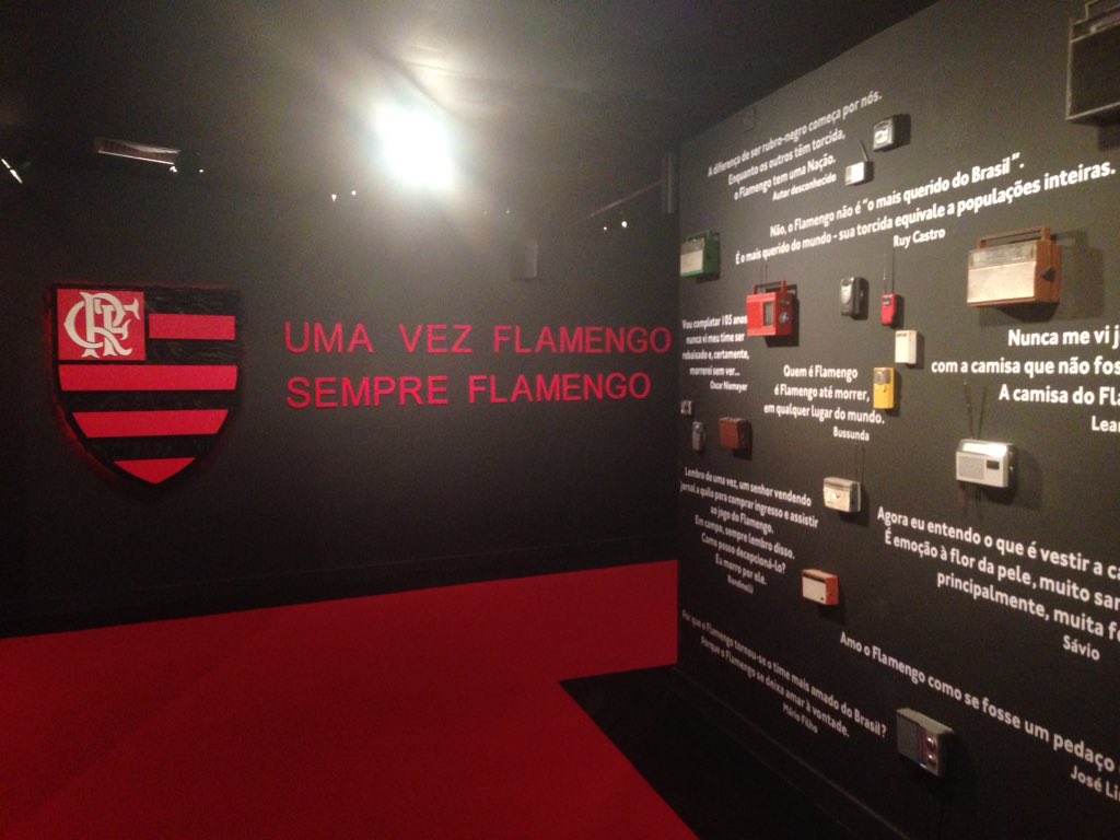 A nova fachada do Fla Memória tá linda demais! Hoje a entrada é franca pra  você conhecer. Vem pra Gávea! #Fla121, image size:1024x768