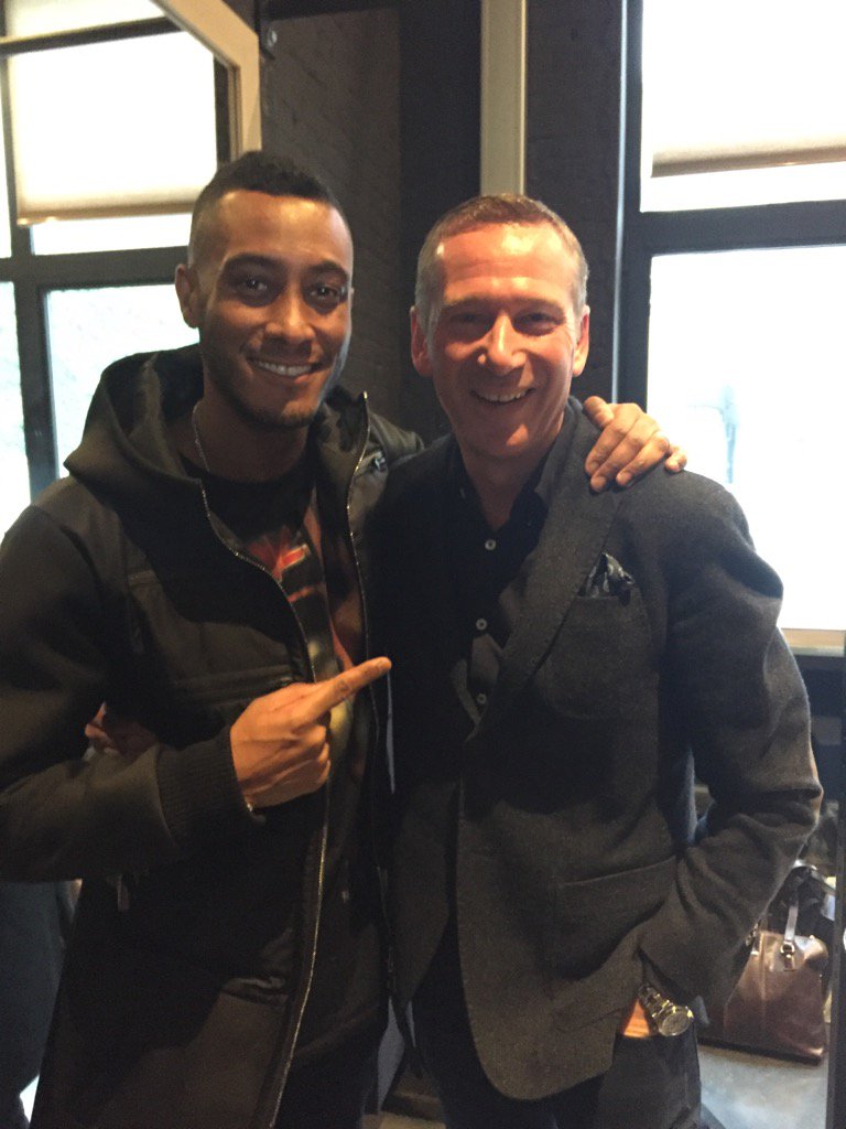 At the Doutzen Sport launch, but with  <a href="/SunneryJames/">Sunnery James</a> <a href="/Hunkemoller/">Hunkemöller</a> <a href="/Doutzen/">Doutzen Kroes</a> so so happy😎