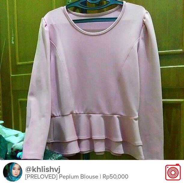 Selling [PRELOVED] Peplum Blouse Rp50,000 carousell.com/p/65975814 #carousell <a href="/carousell_id/">Carousell Indonesia</a>