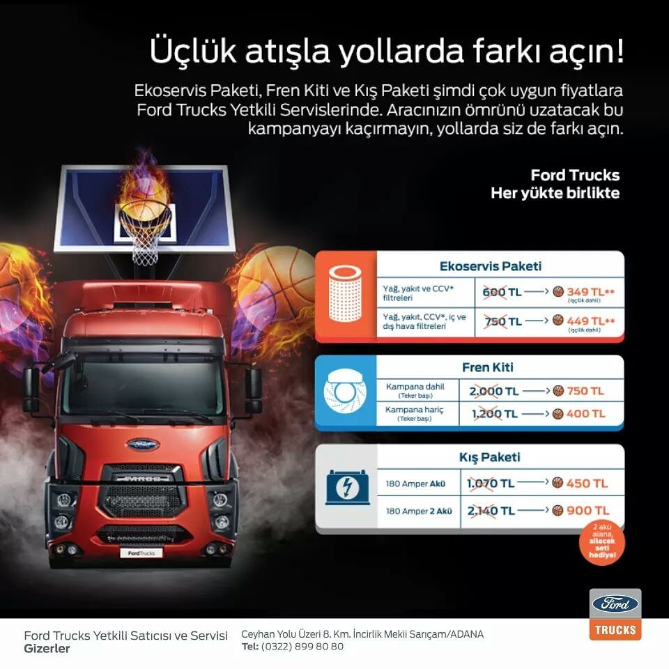 Gizerleroto's tweet photo. Ford Trucks’tan üçlük atış!
Adres:Ceyhan Yolu 8.km İncirlik Mevkii. No:4 Sarıçam / Adana
Tel: (0322)346 80 80
#ford #trucks #fordtrucks https://t.co/oZYbewomz6