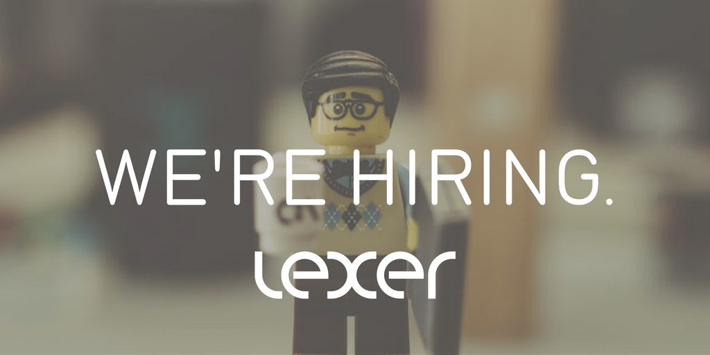 lexer's tweet image. #NowHiring Data Nerds, Ruby-ists, AWS Masters, Javascripters and Design Dynamos to join our quest for data glory lexer.link/1sP0Cvr