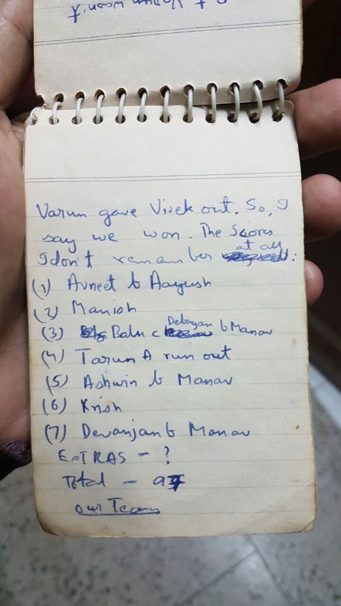 debayansen's tweet photo. These were three-day matches we played in lunch breaks. Days when we played a one-day game no less dramatic... #OneWicketWin ! https://t.co/sJBY1cM7Yr