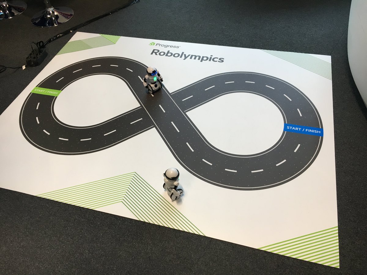 TelerikAcademy's tweet photo. Вижте колко сте добри в Robolympics на щанда на Progress на #IstaCon2016 #ProgressAtISTA https://t.co/LgbvRuzEcc