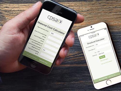 PrecastDrainage's tweet photo. Download the CPSA calculator app for #StructuralDesign & #MaterialCost calulations for #ConcretePipe installations. https://t.co/gxwdjxphWf https://t.co/x2noiVjbIa