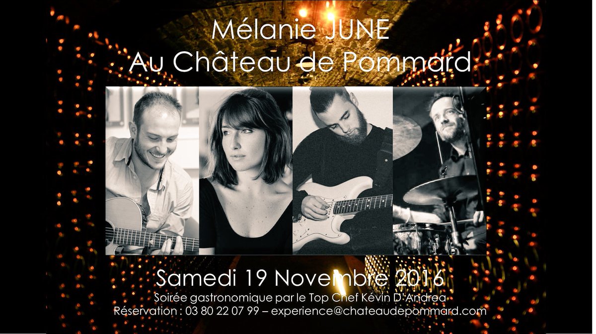 Performing this Saturday with a menu by <a href="/DandreaKevin/">Kévin D'Andréa</a>. Contact us, if you want tickets! @melaniejuneoff @Chatampro.
