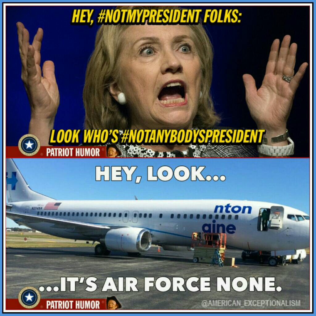 US_Exceptional's tweet image. @HillaryClinton #NotMyPresident #NotAnybodysPresident