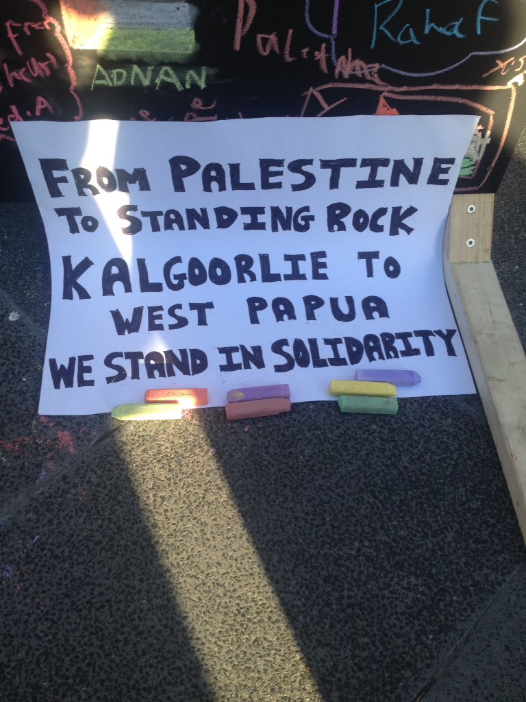 Solidarity #Melbourne #Australia #Palestine #noDAPL #freeWestPapua #SOSblakAustralia #intersectionality  #PalestineNationalDay