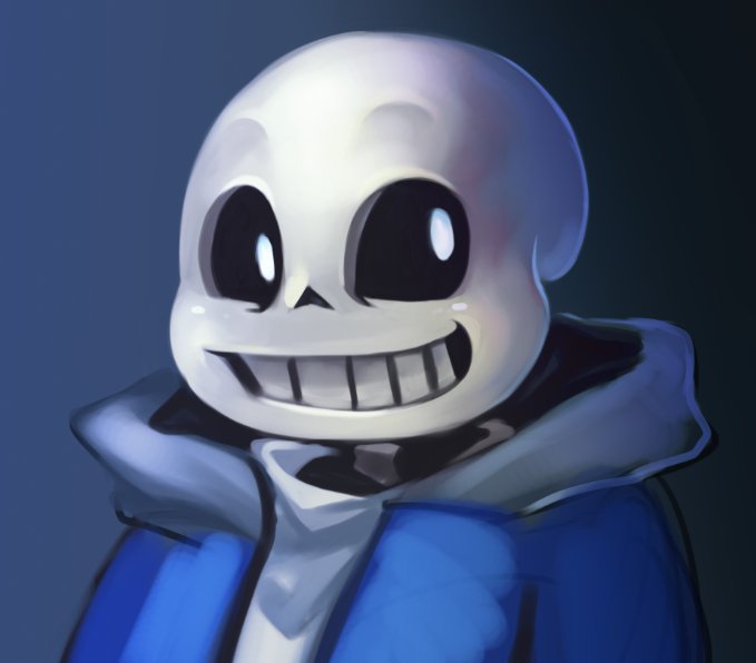 binoftweets's tweet photo. Been awhile since I painted Sans C: https://t.co/hdzguwMW8C