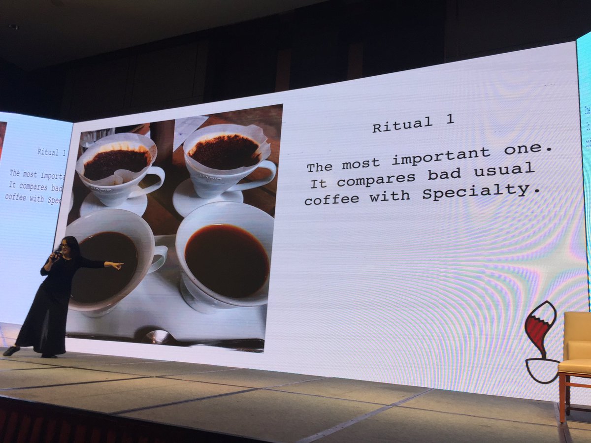 Isabella of @Coffee_Lab_Br showing us the power of being yourself. #ReVerbChina @WCoffeeEvents