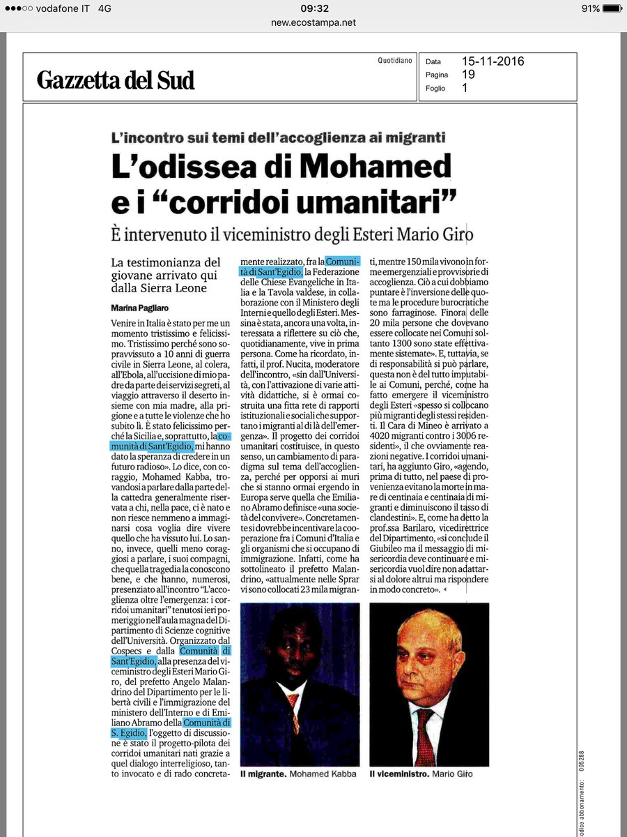 #corridoiumanitari e #migrationcompact: il governo ha un piano.