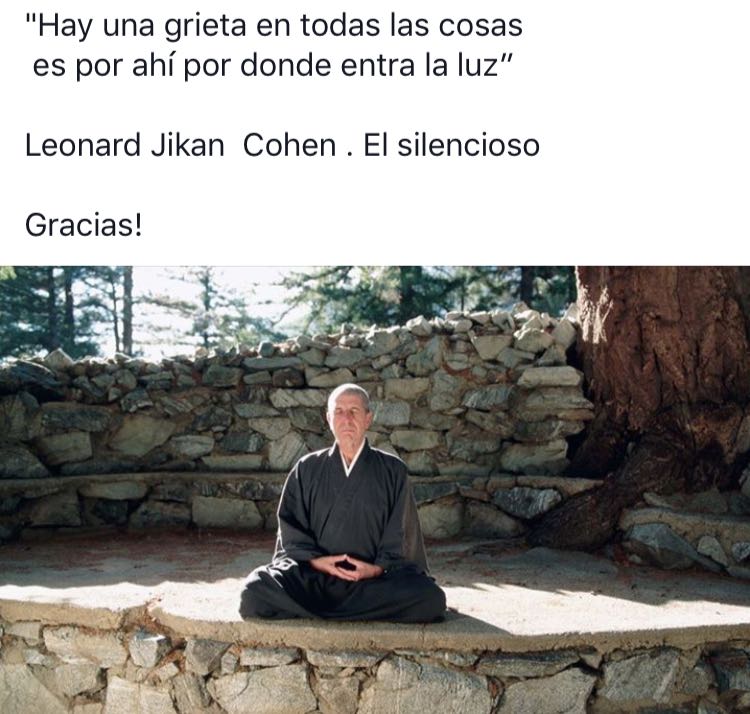 esplinGo's tweet photo. Haciendo espacio para q entre la luz de la #conciencia #LeonardCohen https://t.co/Dagb7bQzfQ