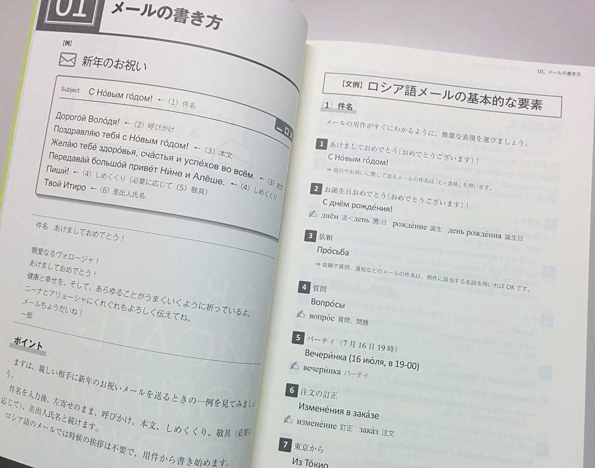 O Xrhsths 研究社 Sto Twitter 近刊情報 大森雅子 ロシア語のメール 手紙の書き方 11月21日発売予定 ロシア語のメール 手紙はこれ一冊で T Co Oucd694xvs 見本