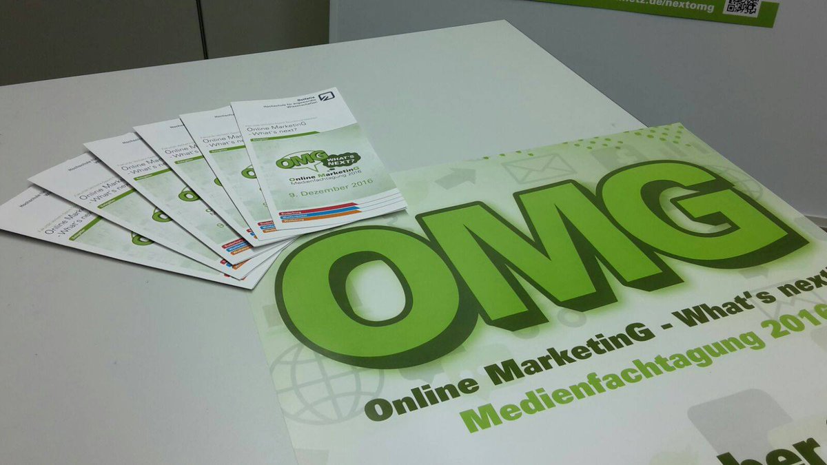 omediennetz's tweet photo. OMG, die Flyer sind da! #nextOMG #offlinemarketing für #onlinemarketing #finally #ostfalia #wickelfalz #dinlang https://t.co/juy56bqpJL