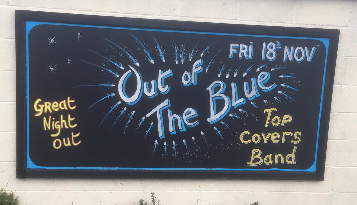 LIVE HERE FRIDAY 18th NOVEMBER - OUT OF THE BLUE !!! 🔵🔵