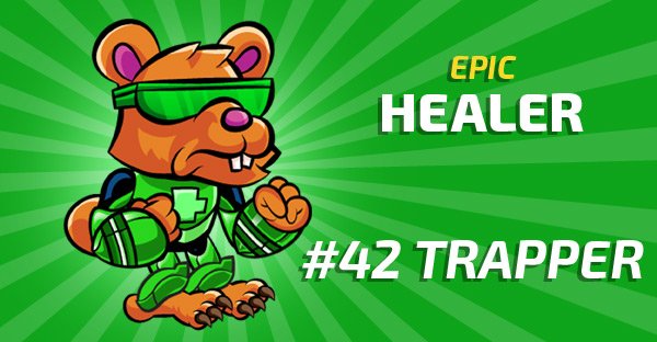 AlphaCatGame's tweet image. #KnowYourCrewMembers Every attack Trapper makes heals the team, and his breakthrough ability heals AND gives a life steal buff for 6 turns!