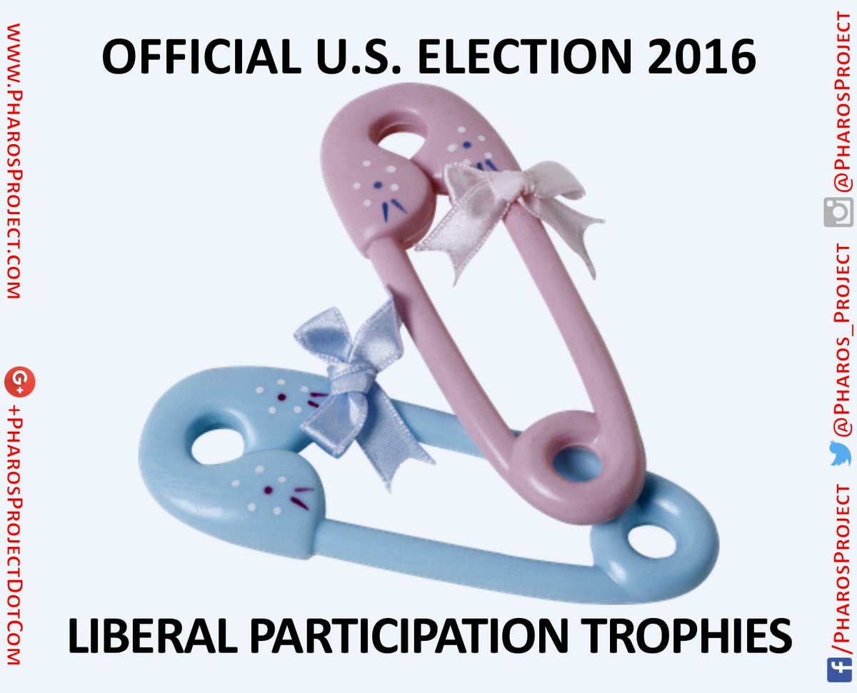 Pharos_Project's tweet photo. #Election2016 #ParticipationTrophies for #NotMyPresident #Liberal #Babies
#BabiesForHillary #BabiesForClinton #TemperTantrums
#TCOT #PJNet https://t.co/86ROmYvAhY