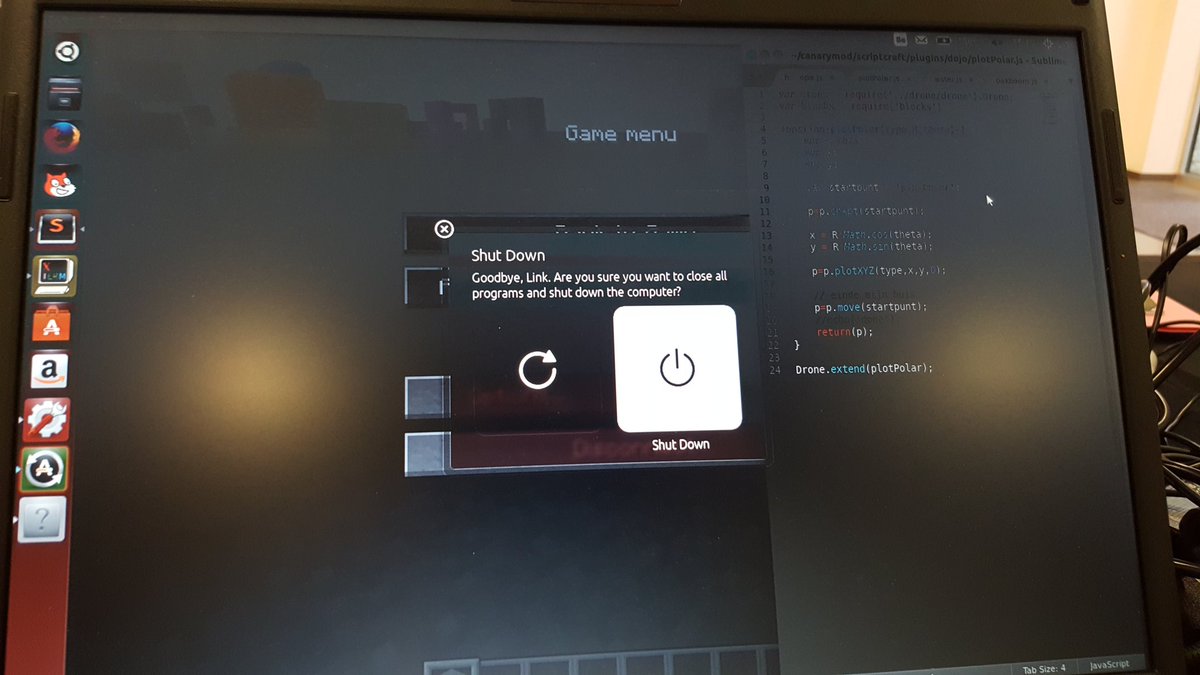 pverhoev's tweet photo. Great experience, think some #STEM teachers will try #minecraft #scriptcraft, feeling #happy #tired @CoderDojoBe https://t.co/L3WzpfAg9P