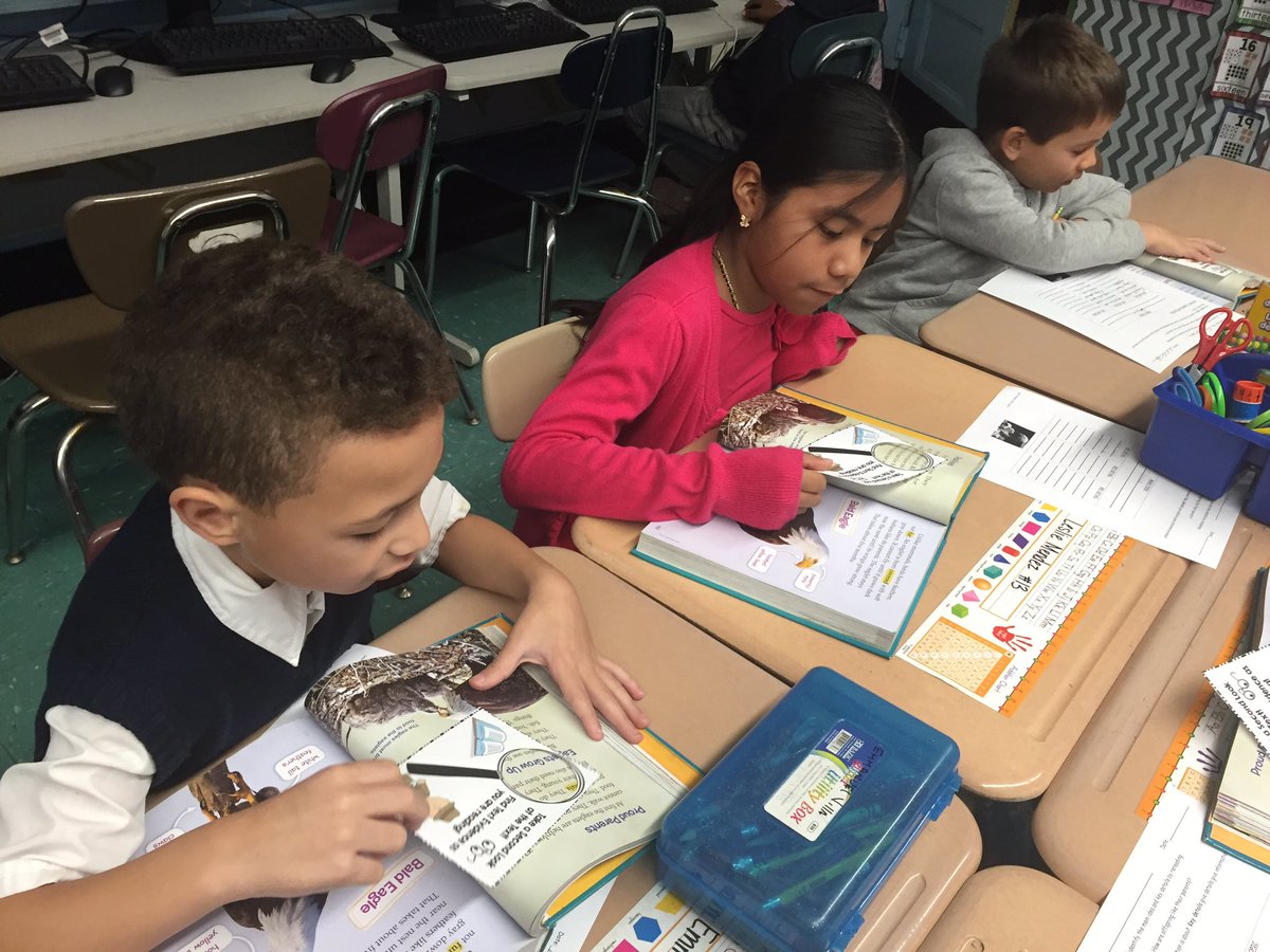 2ndGradeJKO's tweet image. #class202 are text detectives! We look for text evidence while close reading. #closereading #textevidence #grubsteinandfreda @PS66JKO