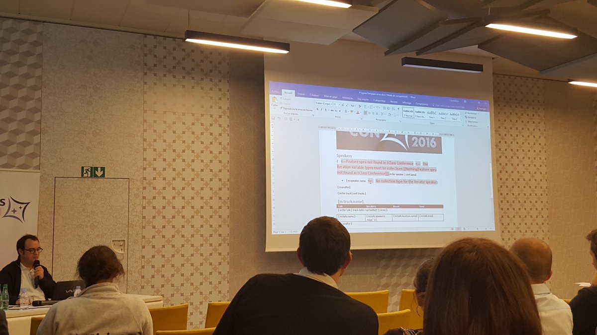 Samuel_Rochet's tweet photo. Documentation generation, error detection and so much more in M2Doc #SiriusCon https://t.co/mM67DUQtLM