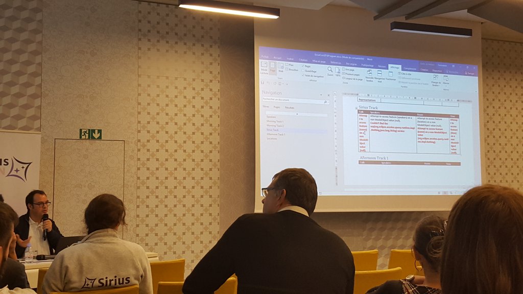 Samuel_Rochet's tweet photo. Documentation generation, error detection and so much more in M2Doc #SiriusCon https://t.co/mM67DUQtLM