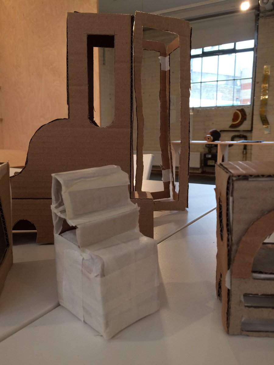 Today's workshop results @Guest_Projects - with A-Level students - working with St. Jerome studies &amp; structures.