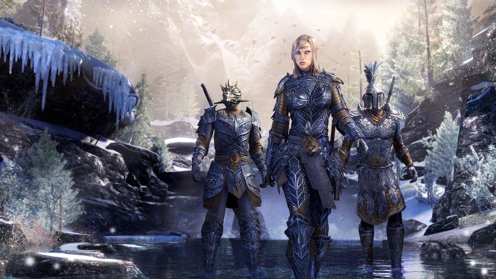 PlayStation's tweet photo. Play The Elder Scrolls Online for free on PS4 starting this Wednesday through November 20: https://t.co/HKuYu17hz3 https://t.co/8InRxh9x20