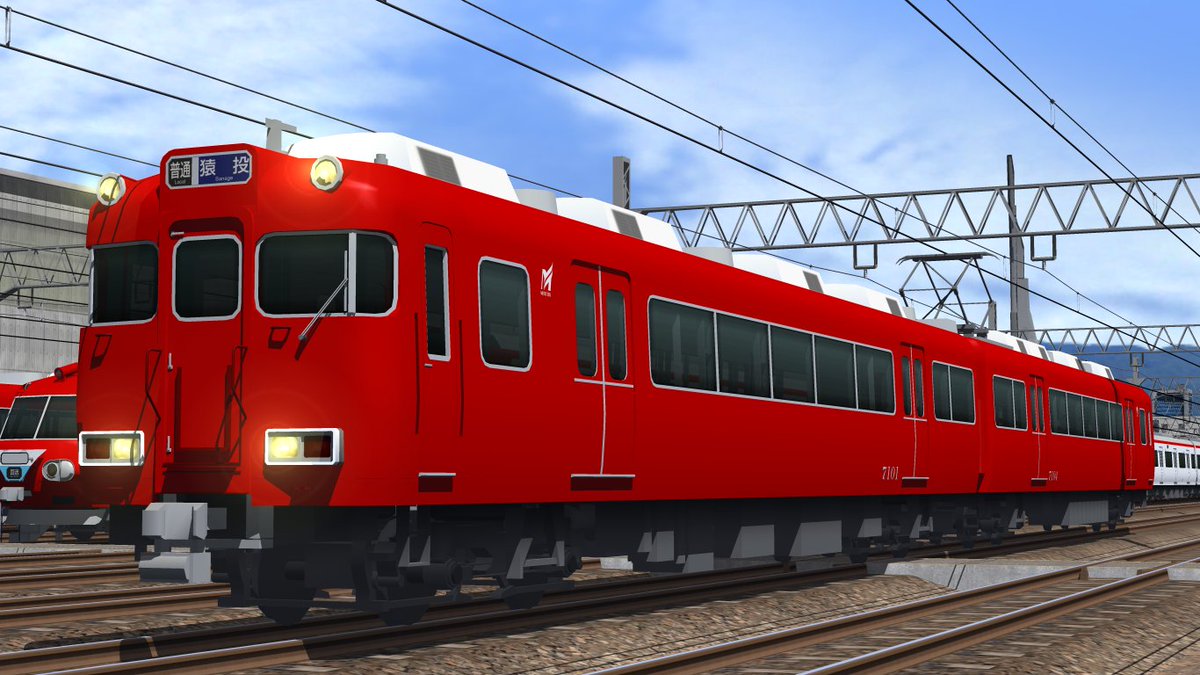 やまのて 車両プラグイン 名鉄7100系 公開しました T Co Msfcw4dxxw Railsim Rspi公開情報 Railsimの日