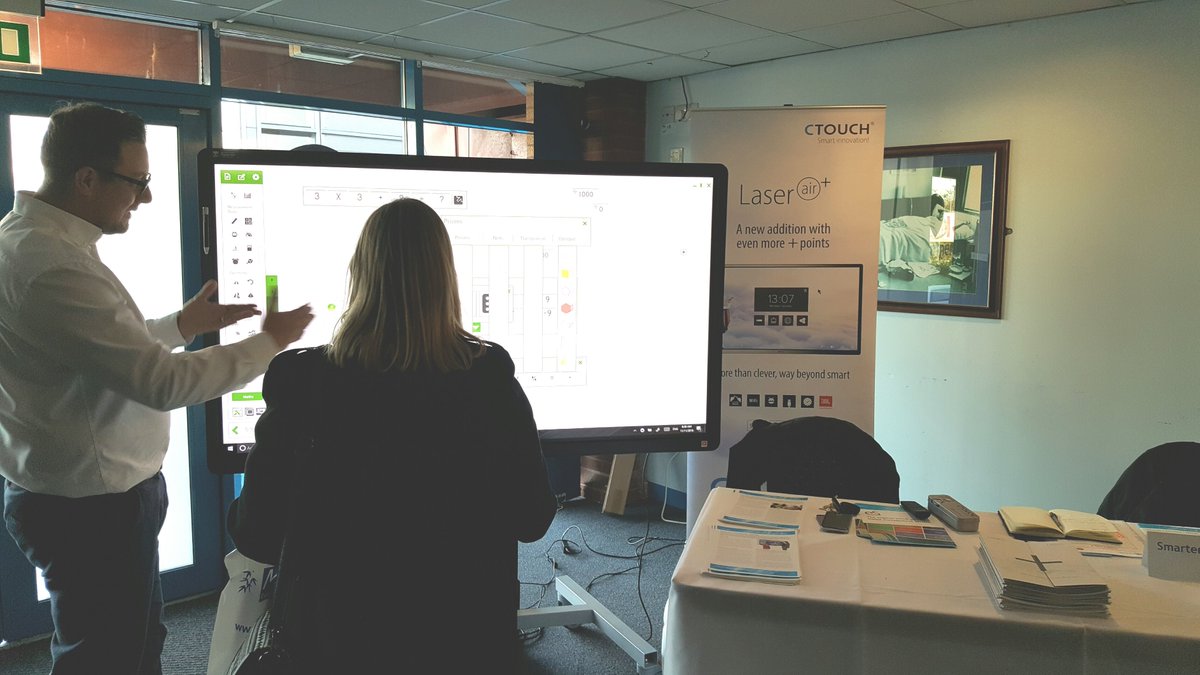 SmarterSSL's tweet photo. Great day spent with @MediumAVtrade and @CTOUCH_displays at the Leeds Primary and Secondary Maths Conference last Friday #edtech https://t.co/uj9gVzVQ2K