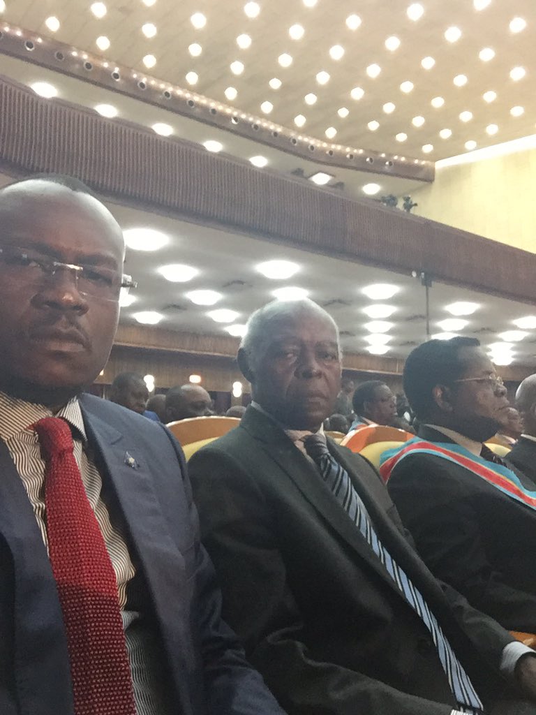 DSESANGA's tweet photo. Les Hon. D.SESANGA, G. KIAKWAMA, F. KANIKI en attente de l audition du discours de JK sur l état de la Nation https://t.co/V0NXwUgdes