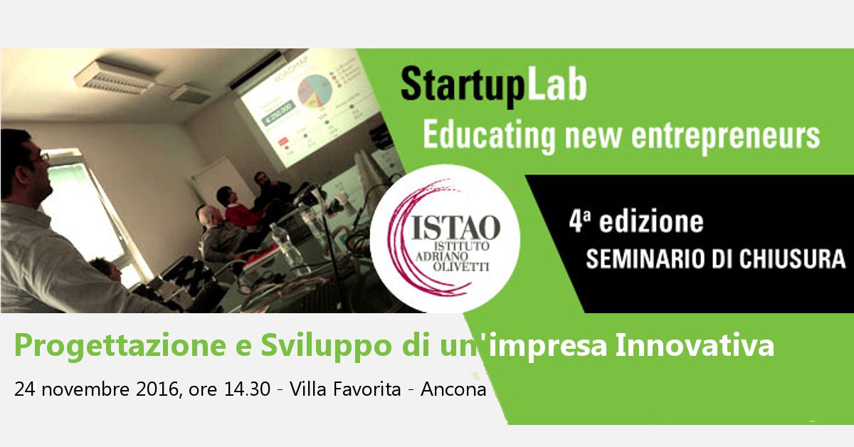 istao's tweet image. Progettazione e Sviluppo di un’impresa Innovativa con @lucmar80 #ByteWeen #OneSecPay - Corso #Istao #Startup Lab
ow.ly/1LwY305XDs9