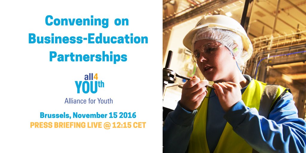 Nestle's tweet photo. COMING UP: our webcast on Nestlé's new youth commitments! Speakers inc' @GuyRyder @MarianneThyssen, Luis Cantarell: https://t.co/ChWqS3DsdJ https://t.co/p8tD8ZeRye