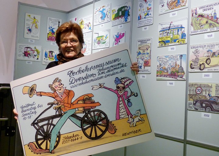 Sagenhafte 44 Jahre lang zeichnete Barbara #Henniger unsere Taschenkalender, heute erschien der letzte Jahrgang #Karikatur #Dresden