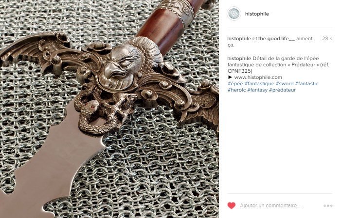 Histophile's tweet photo. 🗡 https://t.co/5RpsrYjs37
Épée fantastique de collection « Prédateur »
Tarif spécial : 40 €
#épée #fantastique #heroicfantasy #prédateur https://t.co/frfjCIhalK